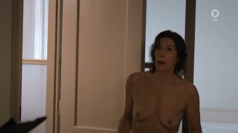 Adele Neuhauser - Nude Boobs in Scene of the Crime e1136 (2019)