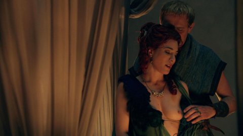 Jaime Murray - Nude Boobs in Spartacus s01e04 (2011)