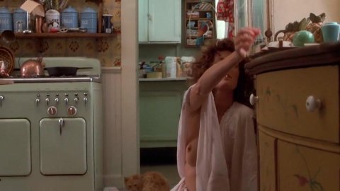Susan Sarandon, Jenny Robertson - Nude Boobs in Bull Durham (1988)